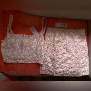 Wild Fable corset cropped tank and skirt combo.